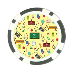 Back To School Poker Chip Card Guard by Valentinaart