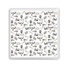 Skeleton Pattern Memory Card Reader (square)  by Valentinaart