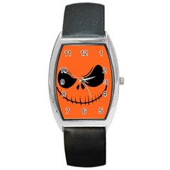 Halloween Barrel Style Metal Watch by Valentinaart