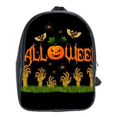 Halloween School Bag (xl) by Valentinaart