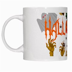 Halloween White Mugs by Valentinaart