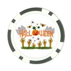 Halloween Poker Chip Card Guard by Valentinaart