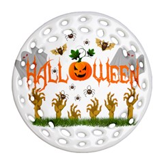 Halloween Ornament (round Filigree)