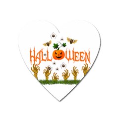 Halloween Heart Magnet by Valentinaart