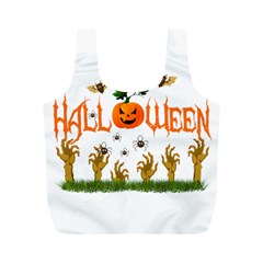 Halloween Full Print Recycle Bags (m)  by Valentinaart