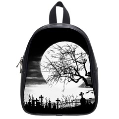 Halloween Landscape School Bag (small) by Valentinaart