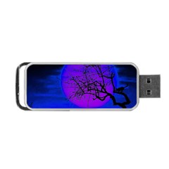 Halloween Landscape Portable Usb Flash (one Side) by Valentinaart