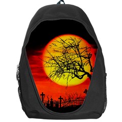 Halloween Landscape Backpack Bag by Valentinaart