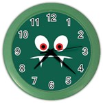 Angry Monster Color Wall Clocks Front