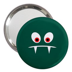 Angry Monster 3  Handbag Mirrors by linceazul