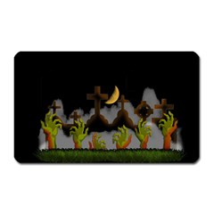 Halloween Zombie Hands Magnet (rectangular) by Valentinaart