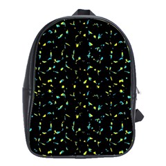 Splatter Abstract Dark Pattern School Bag (large) by dflcprints