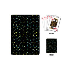 Splatter Abstract Dark Pattern Playing Cards (mini)  by dflcprints