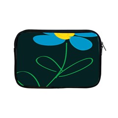 Whimsical Blue Flower Green Sexy Apple Ipad Mini Zipper Cases by Mariart