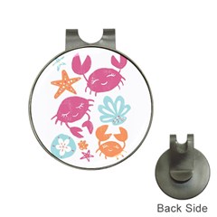 Animals Sea Flower Tropical Crab Hat Clips With Golf Markers by Mariart