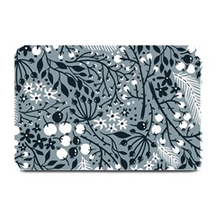 Abstract Floral Pattern Grey Plate Mats by Mariart