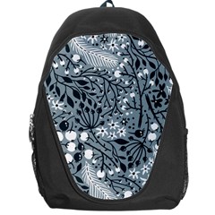 Abstract Floral Pattern Grey Backpack Bag by Mariart