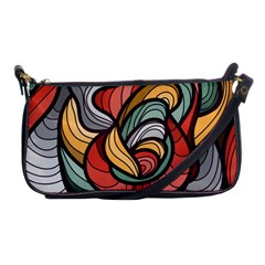 Beautiful Pattern Background Wave Chevron Waves Line Rainbow Art Shoulder Clutch Bags by Mariart