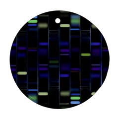 Biostatistics Line Blue Ornament (round)