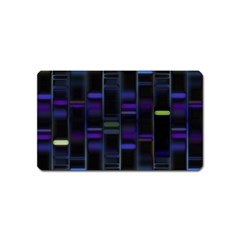 Biostatistics Line Blue Magnet (name Card)