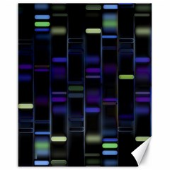 Biostatistics Line Blue Canvas 16  X 20   by Mariart