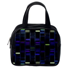 Biostatistics Line Blue Classic Handbags (one Side)