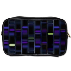 Biostatistics Line Blue Toiletries Bags