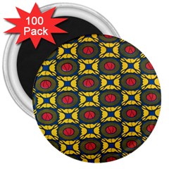 African Textiles Patterns 3  Magnets (100 Pack)