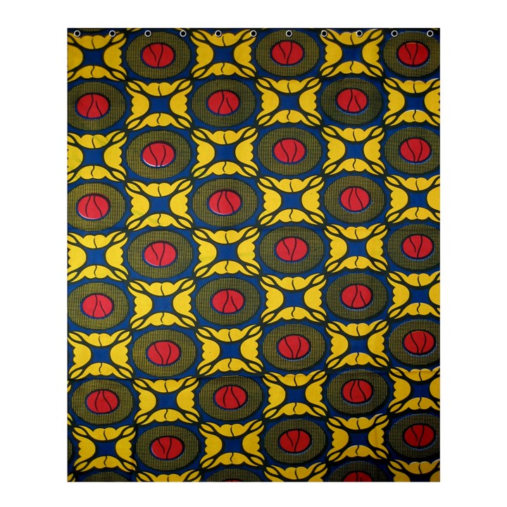 African Textiles Patterns Shower Curtain 60  x 72  (Medium) 