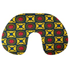 African Textiles Patterns Travel Neck Pillows by Mariart