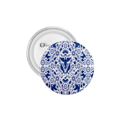 Birds Fish Flowers Floral Star Blue White Sexy Animals Beauty 1 75  Buttons