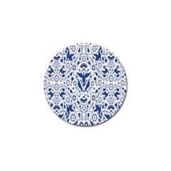 Birds Fish Flowers Floral Star Blue White Sexy Animals Beauty Golf Ball Marker