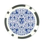 Birds Fish Flowers Floral Star Blue White Sexy Animals Beauty Poker Chip Card Guard Back