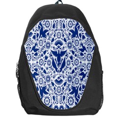 Birds Fish Flowers Floral Star Blue White Sexy Animals Beauty Backpack Bag