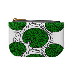 Bottna Fabric Leaf Green Mini Coin Purses by Mariart