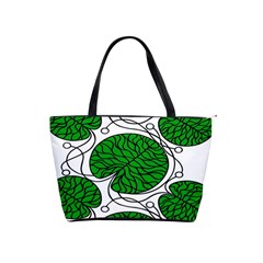 Bottna Fabric Leaf Green Shoulder Handbags by Mariart