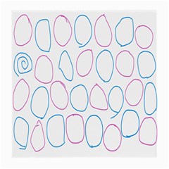 Circles Featured Pink Blue Medium Glasses Cloth (2-side)