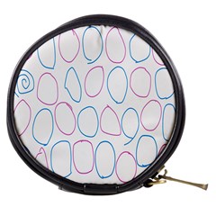 Circles Featured Pink Blue Mini Makeup Bags by Mariart