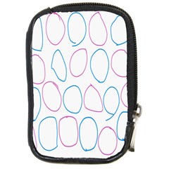 Circles Featured Pink Blue Compact Camera Cases