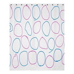 Circles Featured Pink Blue Shower Curtain 60  X 72  (medium) 