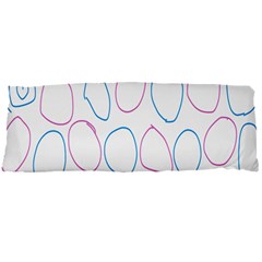 Circles Featured Pink Blue Body Pillow Case Dakimakura (two Sides) by Mariart