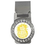 Cute Pineapple Yellow Fruite Money Clips (CZ)  Front