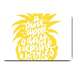 Cute Pineapple Yellow Fruite Large Doormat 