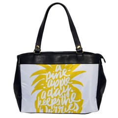 Cute Pineapple Yellow Fruite Office Handbags by Mariart