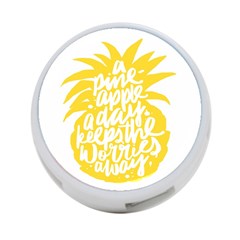 Cute Pineapple Yellow Fruite 4-port Usb Hub (two Sides)  by Mariart