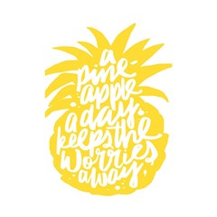 Cute Pineapple Yellow Fruite Shower Curtain 48  X 72  (small)  by Mariart