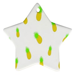 Cute Pineapple Fruite Yellow Green Ornament (star)