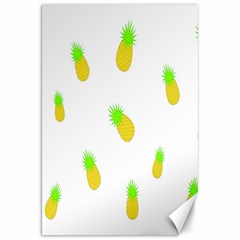 Cute Pineapple Fruite Yellow Green Canvas 20  X 30   by Mariart