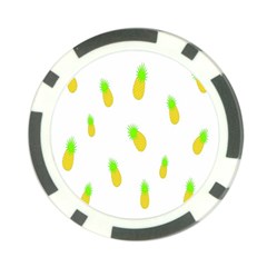 Cute Pineapple Fruite Yellow Green Poker Chip Card Guard (10 Pack) by Mariart