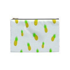 Cute Pineapple Fruite Yellow Green Cosmetic Bag (medium)  by Mariart